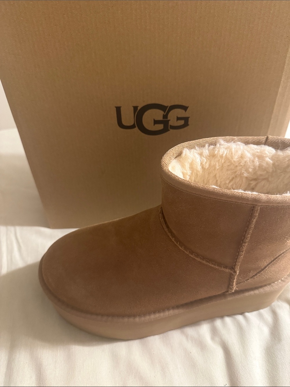 Ugg Classic Mini Boot Platform Chestnut